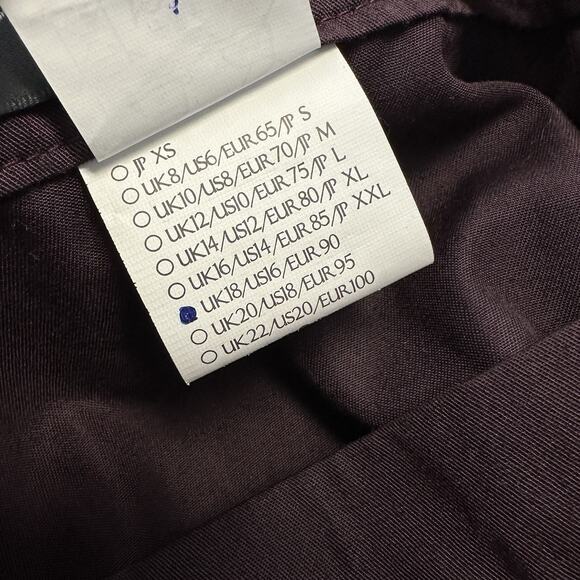 New Dracula Clothing Steampunk Wrap Skirt Purple Black Tier Ruffle Lace Size 16 - Picture 9 of 9